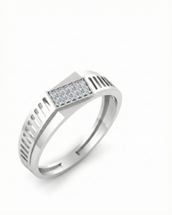 18K Gold & Diamond Engagement Ring For Men KSK267