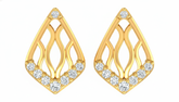 18K Gold & Diamond Women Stud Earring KRA40168E