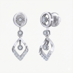 14K Gold & Diamond Women Engagement Earring KRB44087E