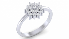 18K Gold & Diamond Engagement Ring For Women KRA10058