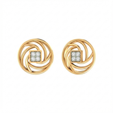 18K Gold & Diamond Stud Earring For Women PER-265