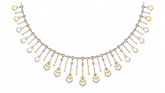 14K Gold & Diamond Choker Necklace Set KRB44123N