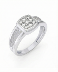 18K Gold & Diamond Band Ring For Men KRC60333