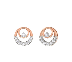 सोना और डायमंड महिलाओं की स्टड कान की बाली KRB30449