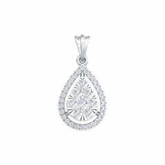 18K Gold & Diamond Partywear Pendant Set KRB40027P
