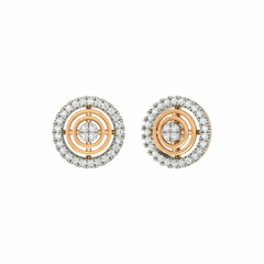 Yellow Gold Diamond Earring | under 40k