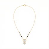 18K Gold & Diamond Heart Mangalsutra For Women KRE90119