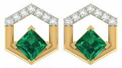 18K Gold & Diamond Women Gemstone Earring KRA40085E