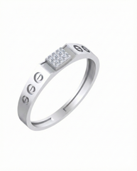 Gold & Diamond Band Ring For Men KRC20027