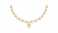 14K Gold & Diamond Lightweight NECKLACE SET KRA44179N