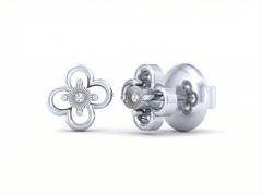 18K Gold & Diamond Women Stud Earring KSK057