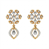 14K Gold & Diamond Women Dangler Earring KRH44034E