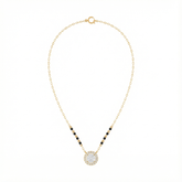 18K Gold & Diamond Beaded Mangalsutra For Women KRE90039