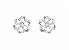 White Gold Diamond Earring | under 40k