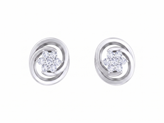 White Gold Diamond Earring | under 40k