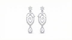 14K Gold & Diamond Women Engagement Earring KRI44024E