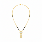 18K Gold & Diamond Heart Mangalsutra For Women KRE90084