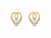 18K Gold & Diamond Women Stud Earring KRK30031