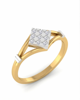 18K Gold & Diamond Engagement Ring For Women KRE10515