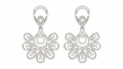 White Gold Diamond Earring | under 40k