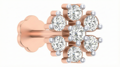 18K Gold & Diamond Stud Nose Pin KRA50142A