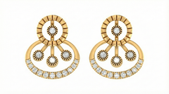 18K Gold & Diamond Women Engagement Earring KRA40020E