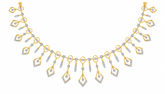 14K Gold & Diamond Choker Necklace Set KRB44087N