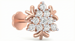 18K Gold & Diamond Nose Pin KRA50089