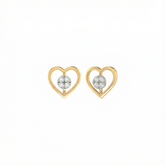 18K Gold & Diamond Stud Earring For Women PER-126