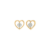 Gold & Diamond Stud Earring For Women KRC30068