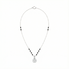 18K Gold & Diamond Beaded Mangalsutra For Women KRE90105