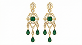 14K Gold & Diamond Women Gemstone Earring KRI44021ER
