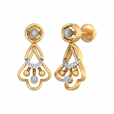 Gold & Diamond Women Dangler Earring KRC60040E