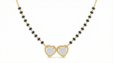 18K Gold & Diamond Heart Mangalsutra For Women KRA90061