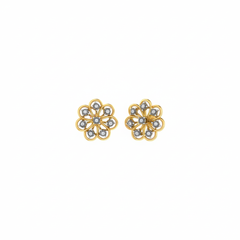18K Gold & Diamond Women Engagement Earring KER-21