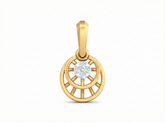 18K Gold & Diamond Dailywear Pendant Set KSK105
