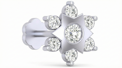 18K Gold & Diamond Stud Nose Pin KRA50074