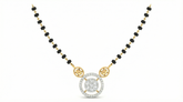 18K Gold & Diamond Beaded Mangalsutra For Women KRA90063