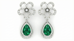 14K Gold & Diamond Women Earring KRB44097EG-A