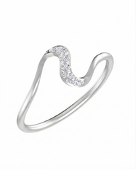 18K Gold & Diamond Dailywear Ring For Women KLR-31