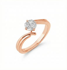 18K Gold & Diamond Ring For Women R1289PYD0009