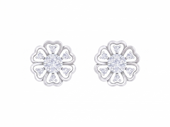 Gold & Diamond Women Floral Stud Earring KRC40639E