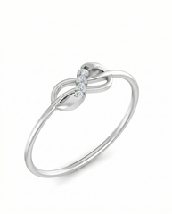 18K Gold & Diamond Dailywear Ring For Women KLR-345