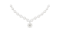 14K गोल्ड और डायमंड डेलीवियर नेकलेस सेट KRB44095N-A