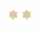 18K Gold & Diamond Women Stud Earring KRK30039