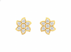 18K Gold & Diamond Women Stud Earring KRK30039