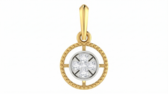 18K Gold & Diamond Dailywear Pendant Set KRA40146P