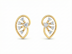18K Gold & Diamond Women Stud Earring KRK30027