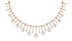 14K Gold & Diamond Choker Necklace Set KRB44086N