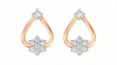 18K Gold & Diamond Women Stud Earring KER-83
